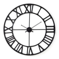 Часы Настенные в индустриальном стиле 100 см Zivos единый размер черный LA REDOUTE INTERIEURS  фото, kupilegko.ru